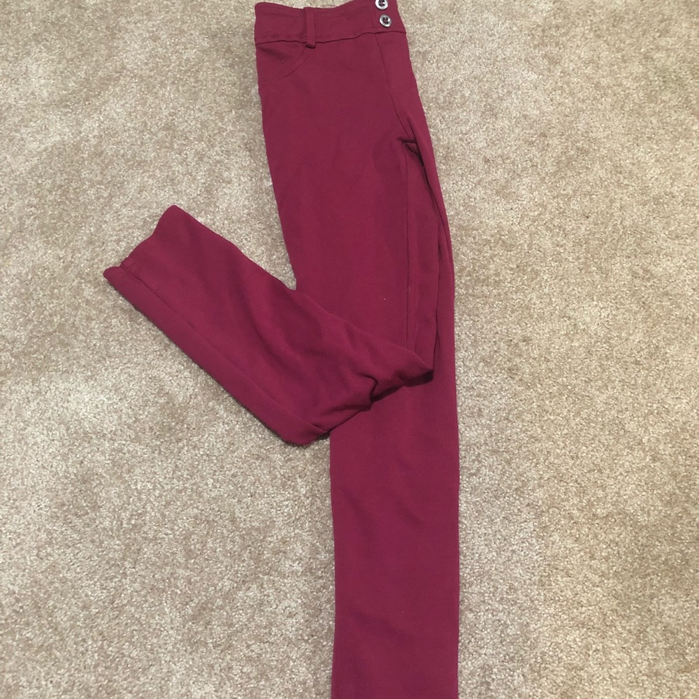 Maroon Leggins